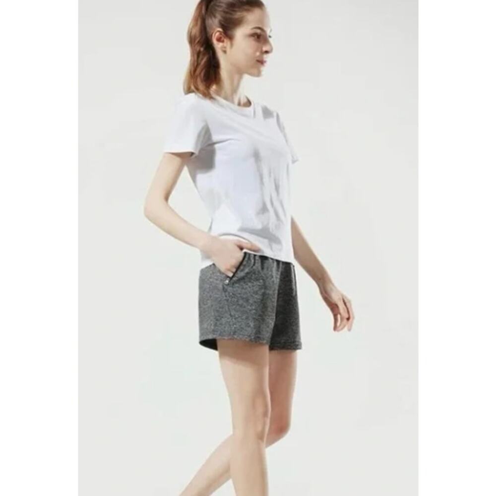 Liberty Pro Heathered Gray 5" Activewear Shorts Women Sz S NWT